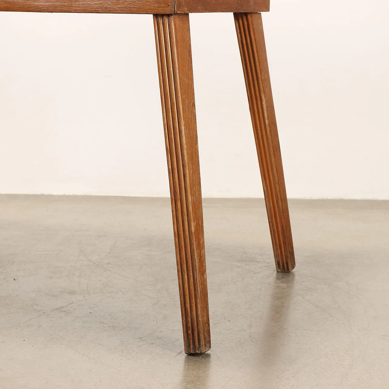 Extending table in red laminated wood, 1960s 6