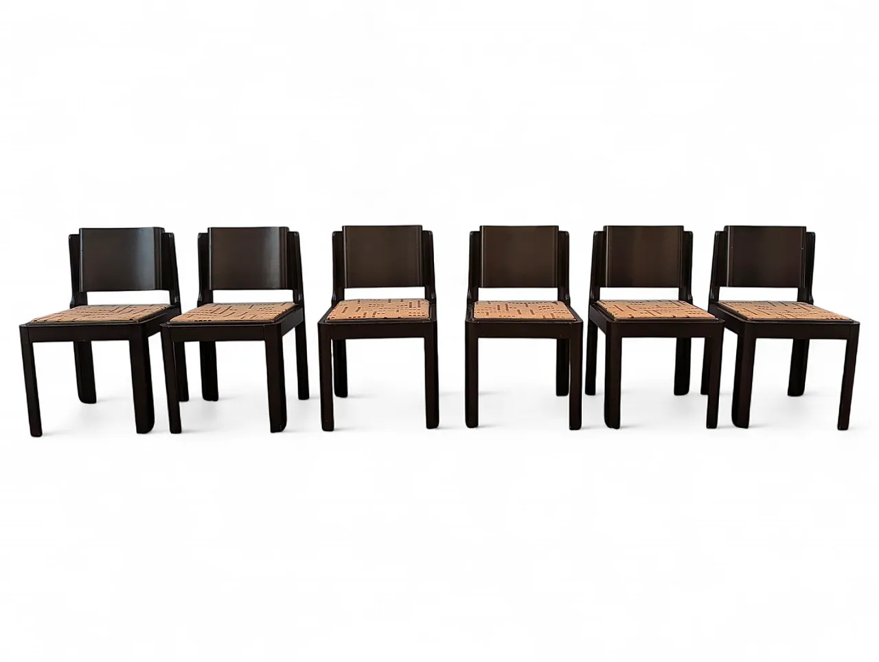 6 dining chairs in Postmodern design, 1980s 1