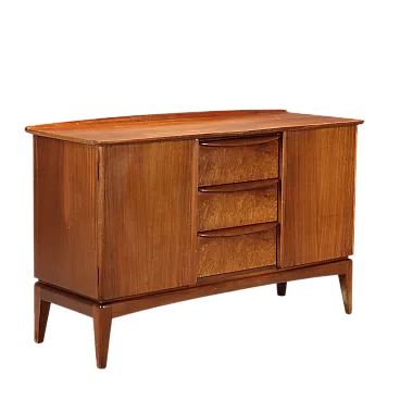 Credenza con impiallacciatura di teak e radica, '900