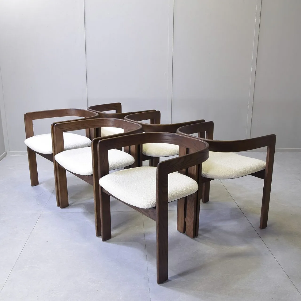 6 Sedie nello stile di Afra e Tobia Scarpa, anni '80 6