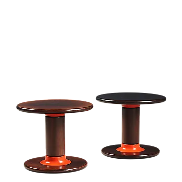 Pair of Rocchetto tables by Ettore Sottsass for Poltronova, 1960s