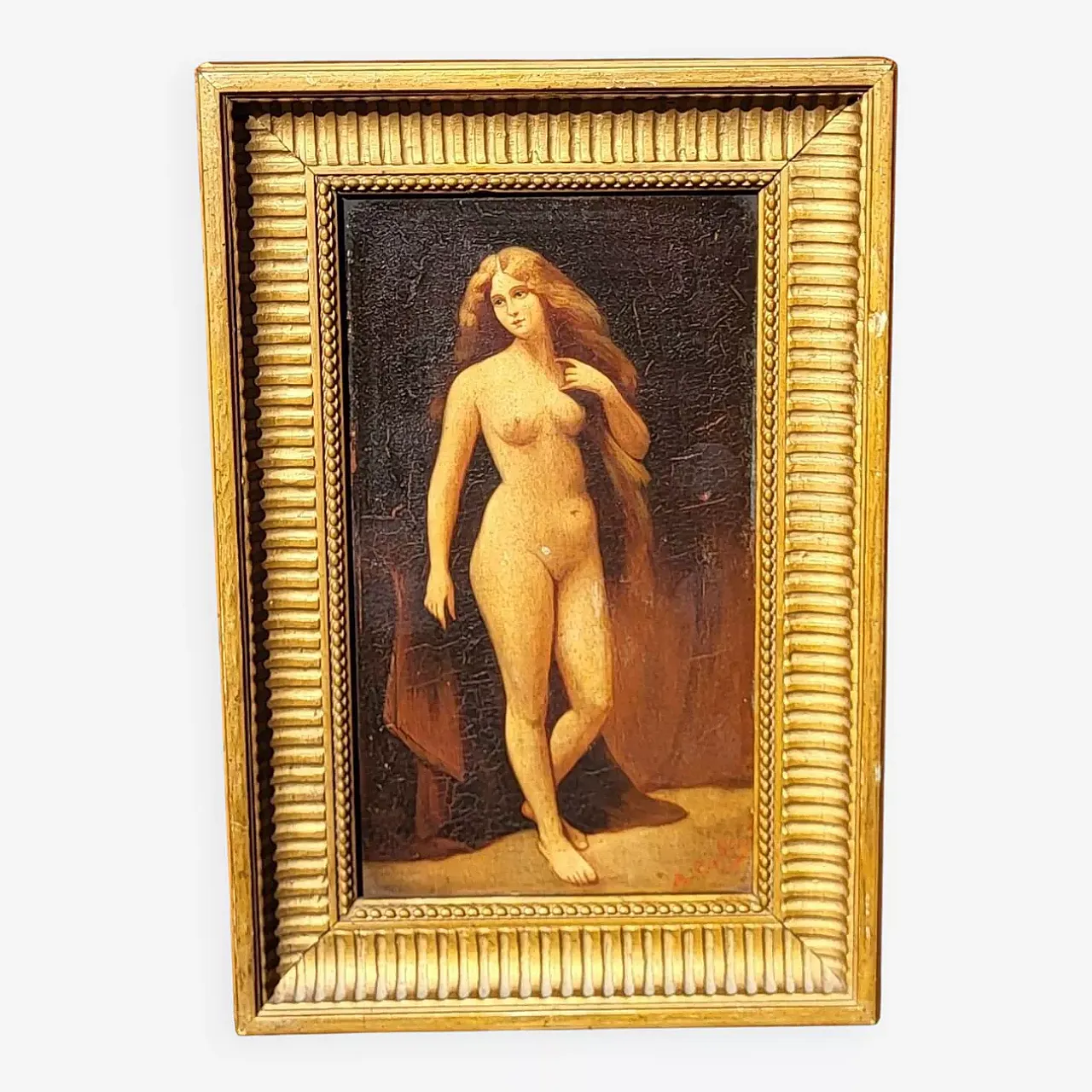 Dipinto a olio di nudo femminile, anni '20 1