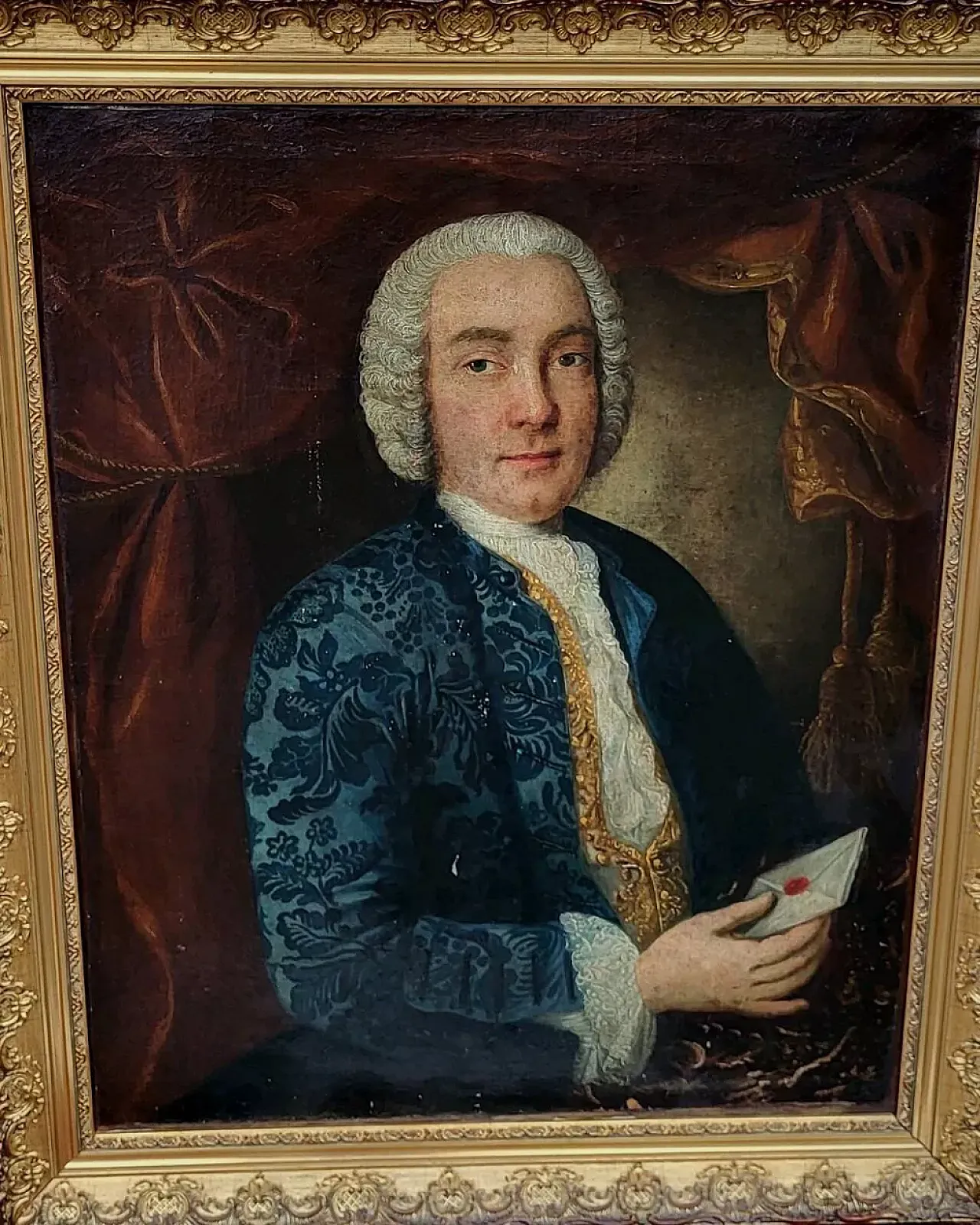 Portrait of a French aristocratic young man, oil painting,18th century 4