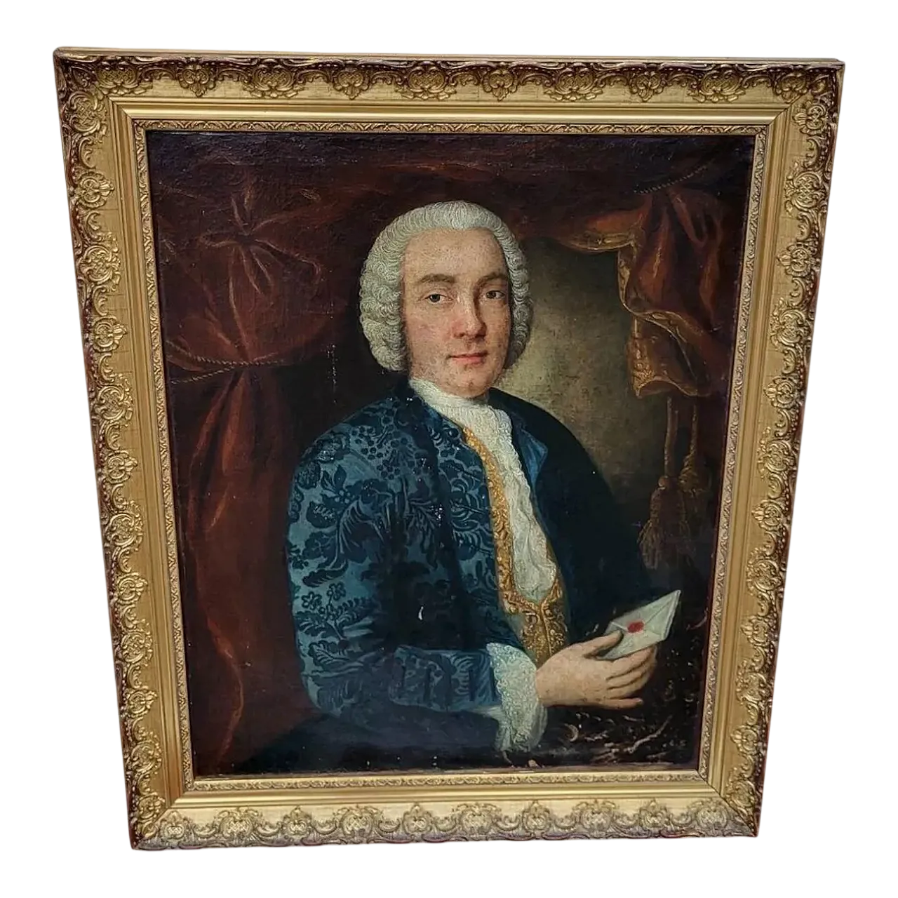 Portrait of a French aristocratic young man, oil painting,18th century 7