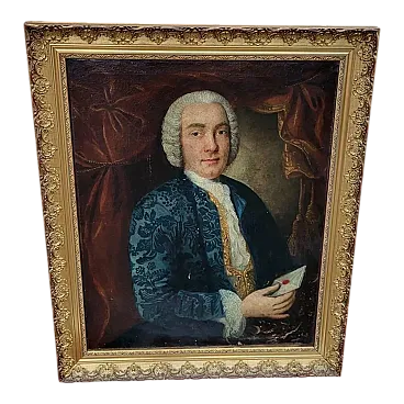 Portrait of a French aristocratic young man, oil painting,18th century
