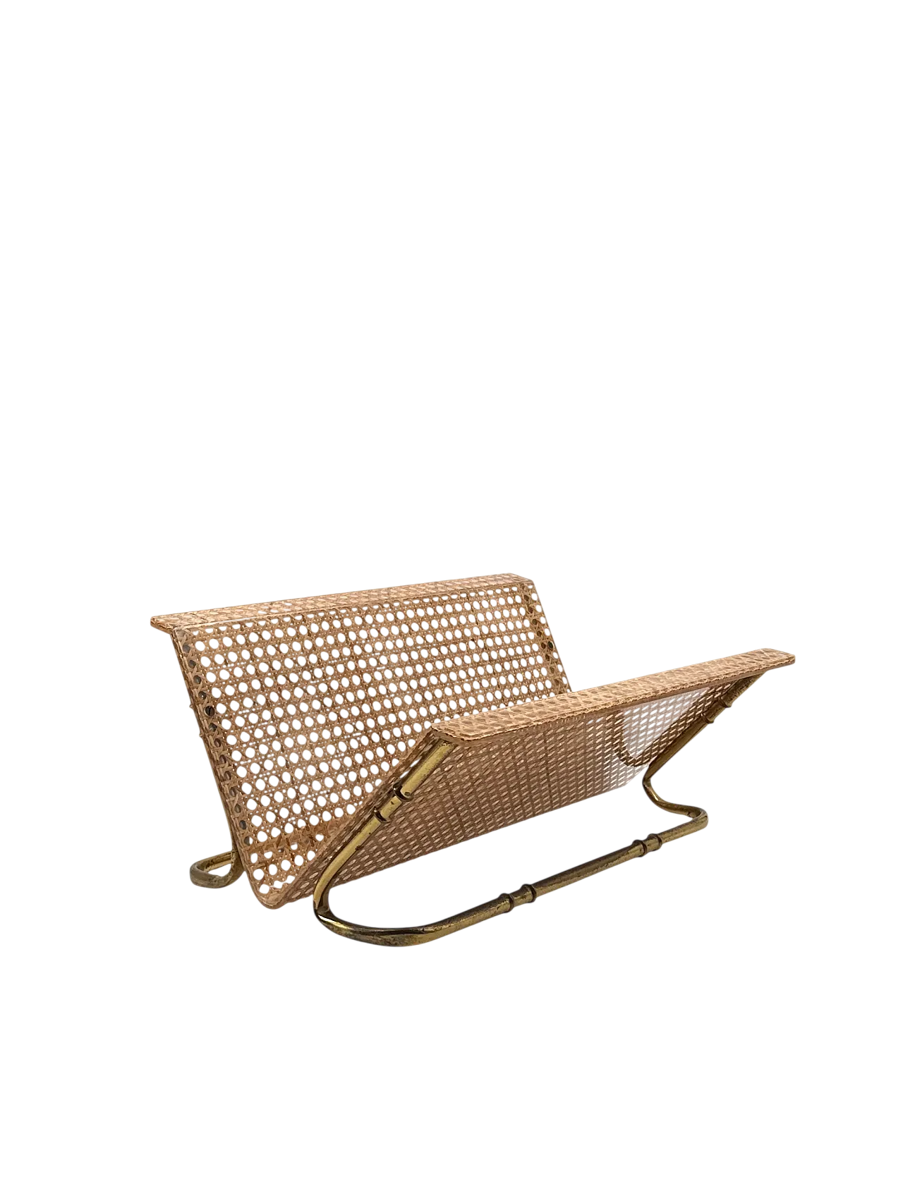 Hollywood Regency magazine rack, Italy, 1970s 13