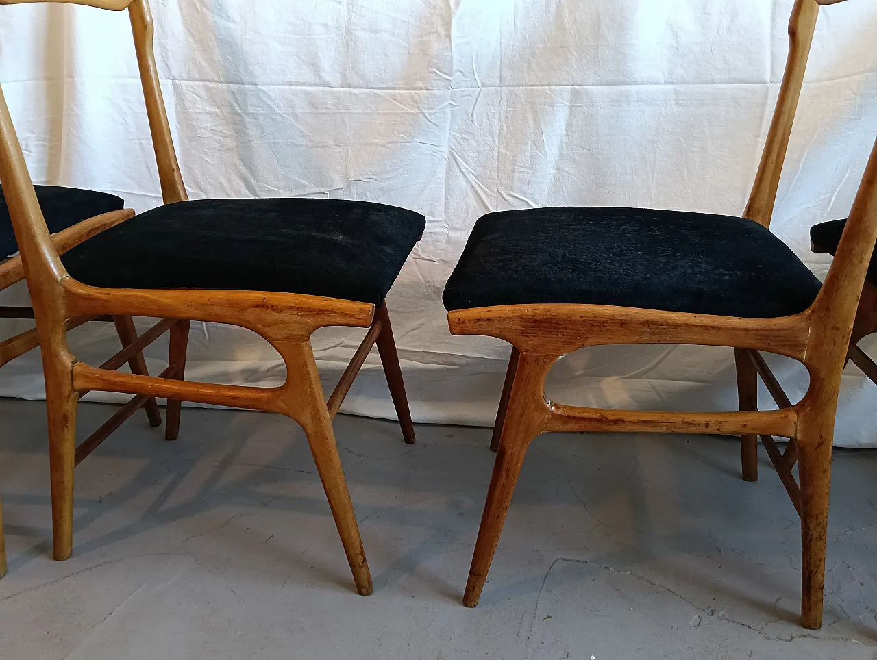 4 sedie nello stile Ico Parisi, anni '60 15