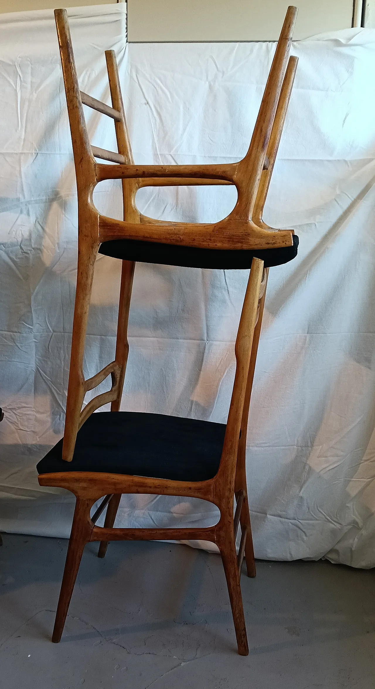 4 sedie nello stile Ico Parisi, anni '60 23