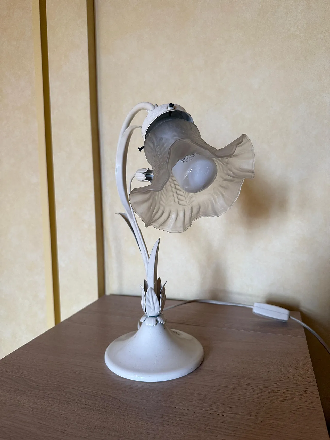 Lampada da tavolo Stilnovo in stile Floreale/Liberty, anni '70 3