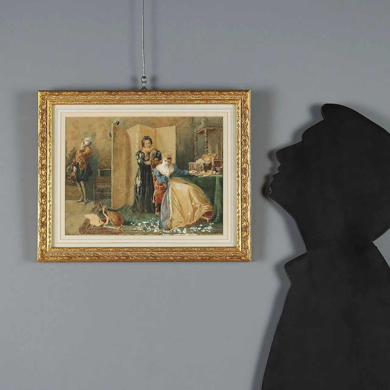 Pietro Michis, mixed media on paper, 19th century 2