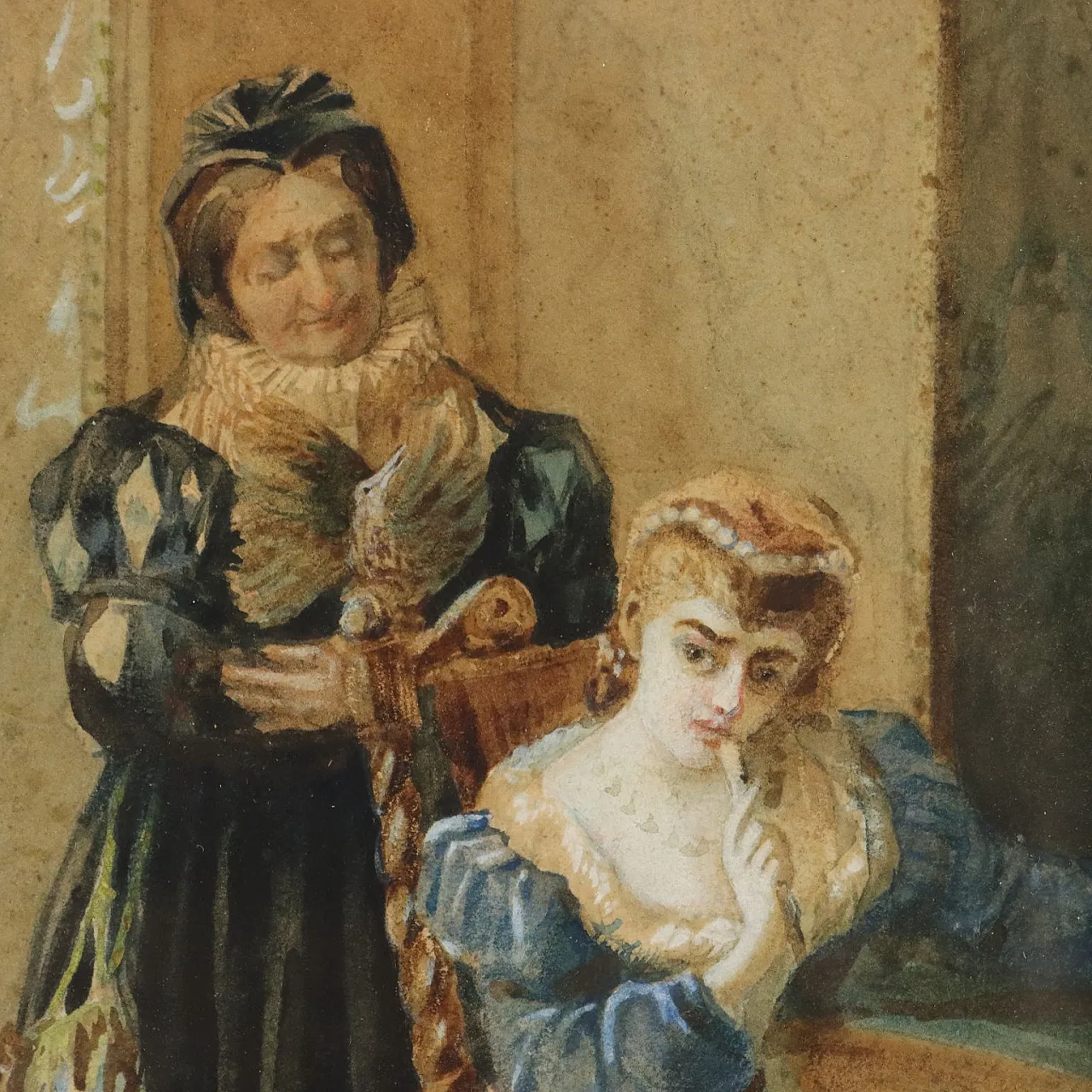 Pietro Michis, mixed media on paper, 19th century 4