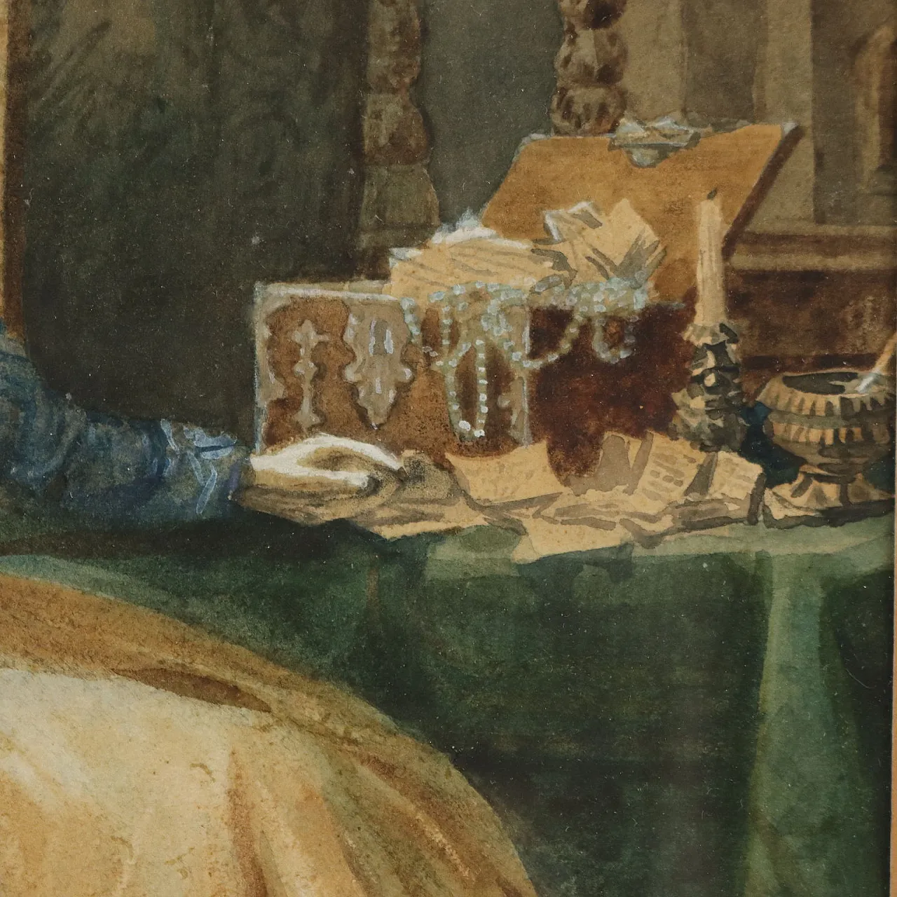 Pietro Michis, mixed media on paper, 19th century 5