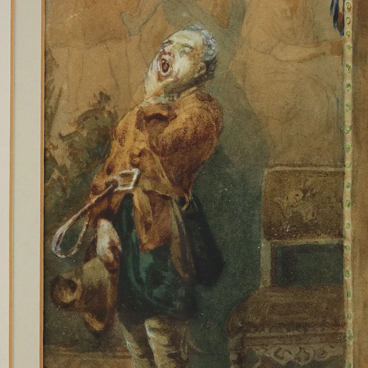 Pietro Michis, mixed media on paper, 19th century 7