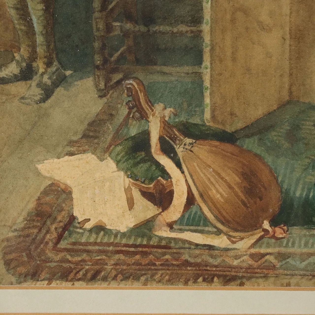 Pietro Michis, mixed media on paper, 19th century 8