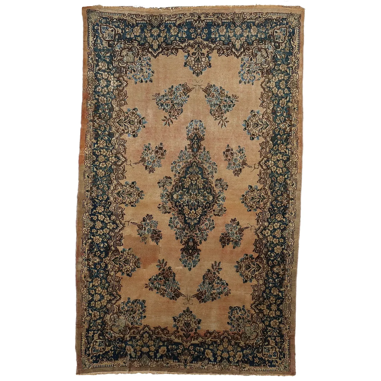 Kerman cotton and wool rug with fine knot, late 20th century 1