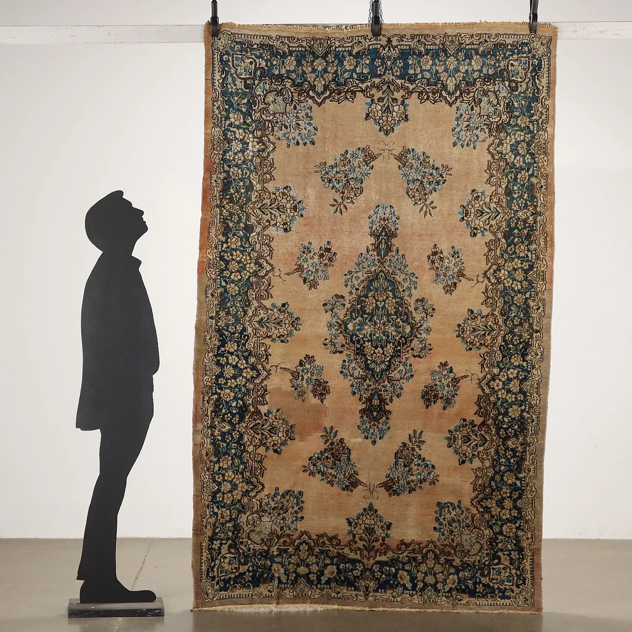 Kerman cotton and wool rug with fine knot, late 20th century 2