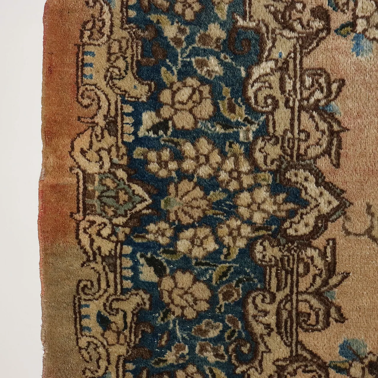 Kerman cotton and wool rug with fine knot, late 20th century 6