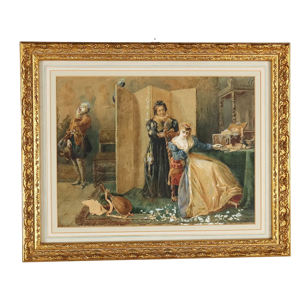 Pietro Michis, mixed media on paper, 19th century 11