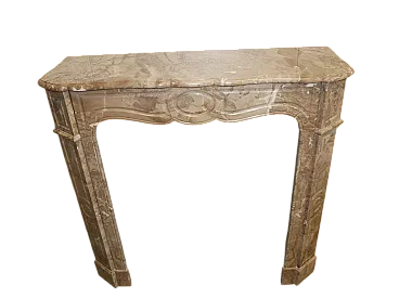 LXV style marble fireplace, 19th century