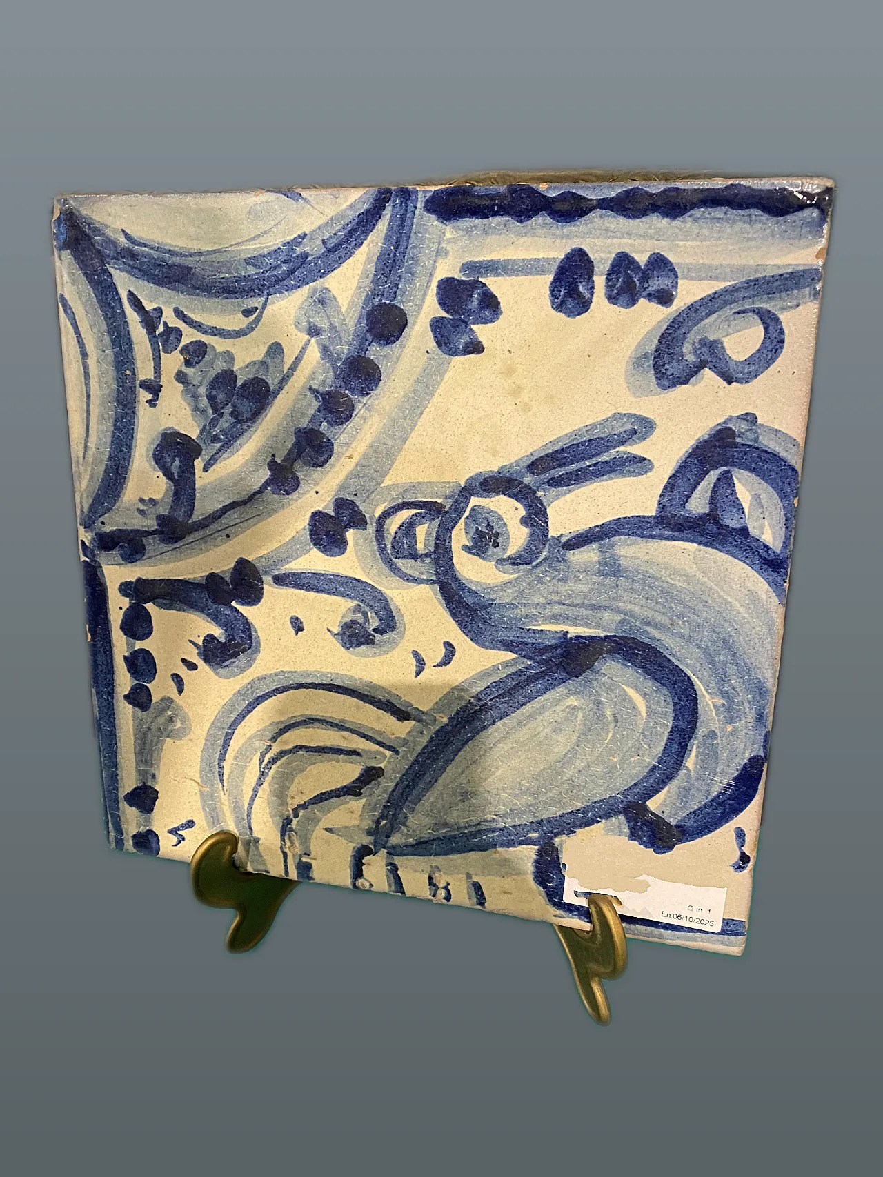 Piastrella in ceramica di Caltagirone Sicilia, anni '30 3