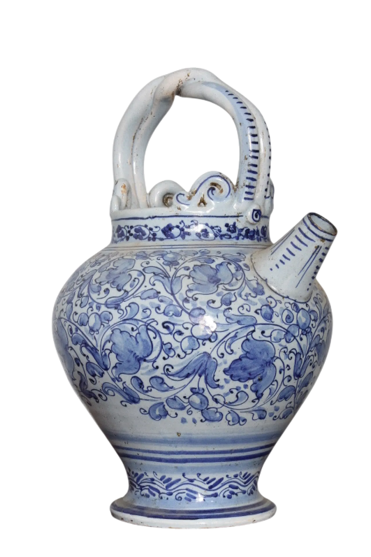 Versatoio da farmacia in maiolica, '700 13