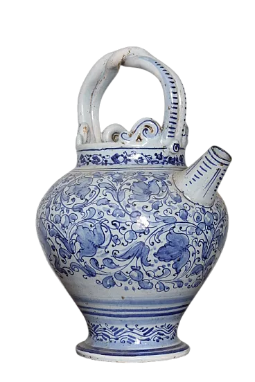 Versatoio da farmacia in maiolica, '700