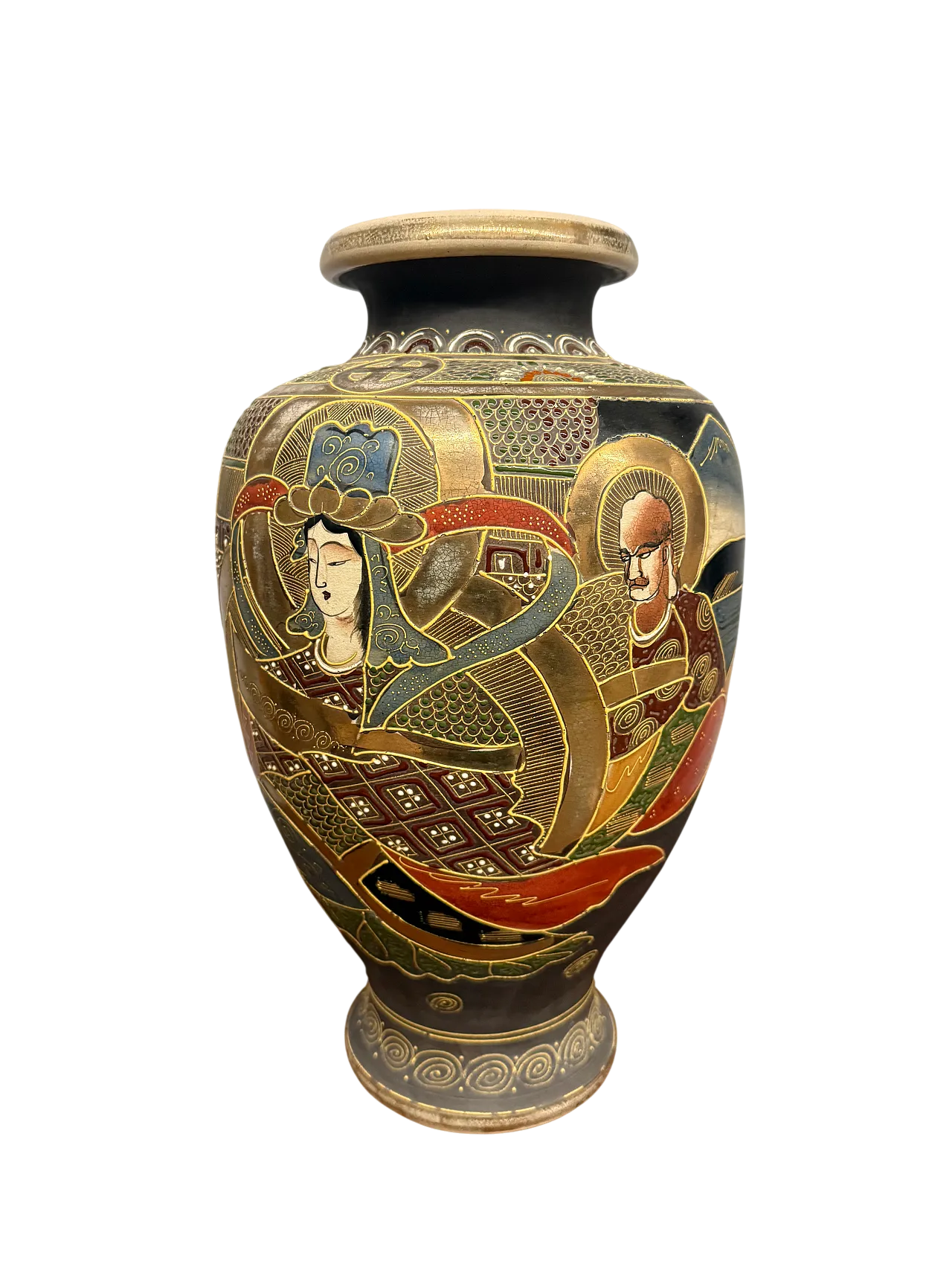 Vaso Giappone Satsumacon personaggi,  '900 11