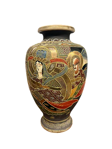 Vaso Giappone Satsumacon personaggi,  '900