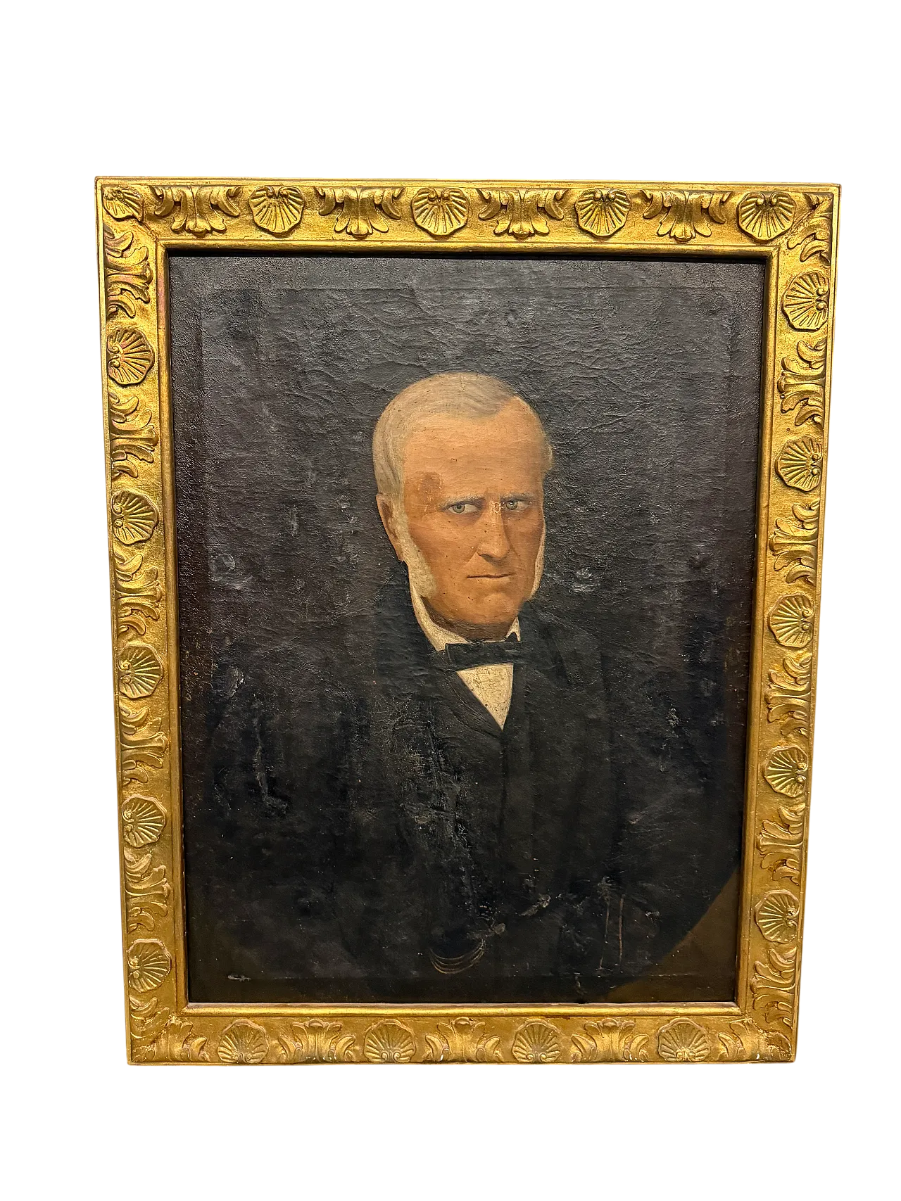 Dipinto olio su tela con personaggio nobile, '800 12