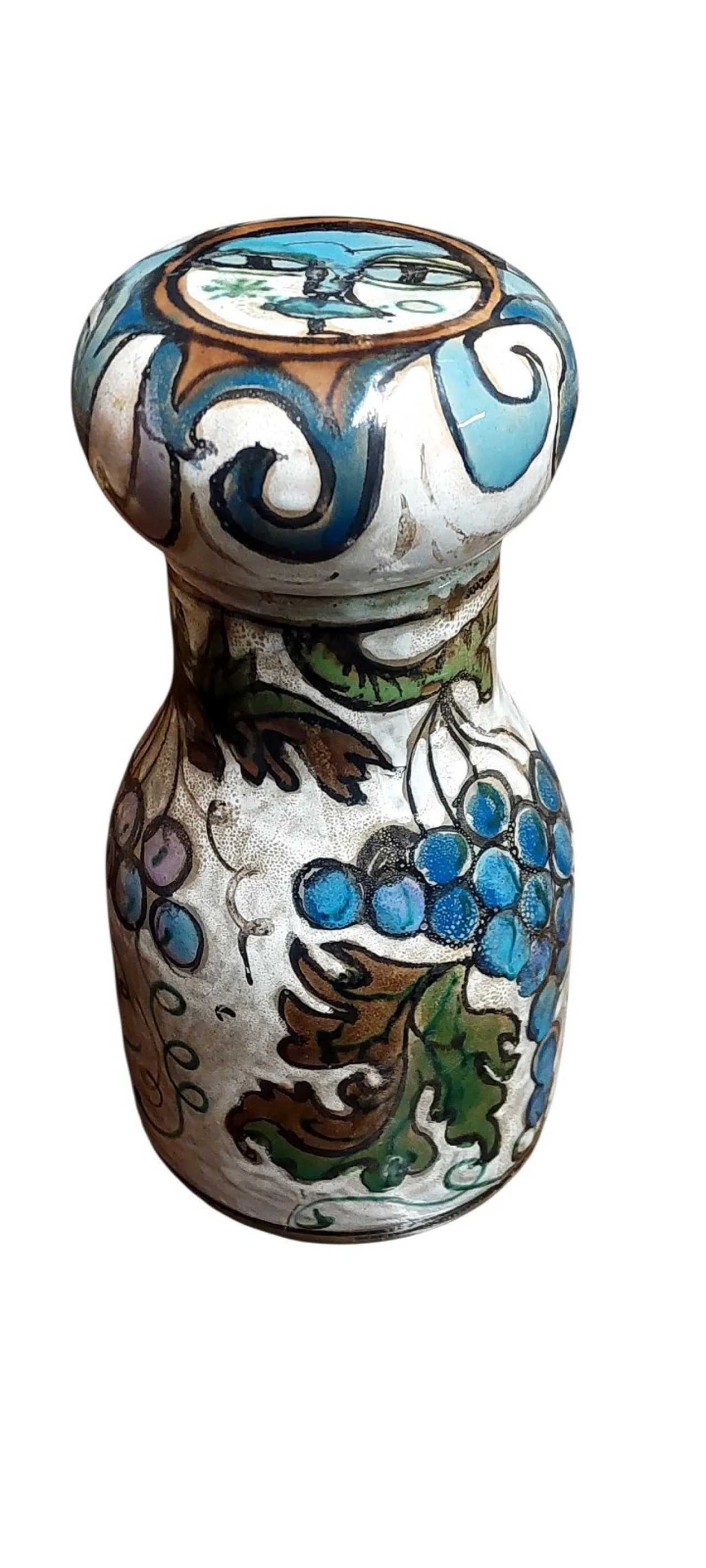 Schiavon Elio Herart, bottiglia scultura in ceramica smaltata, anni 70 1