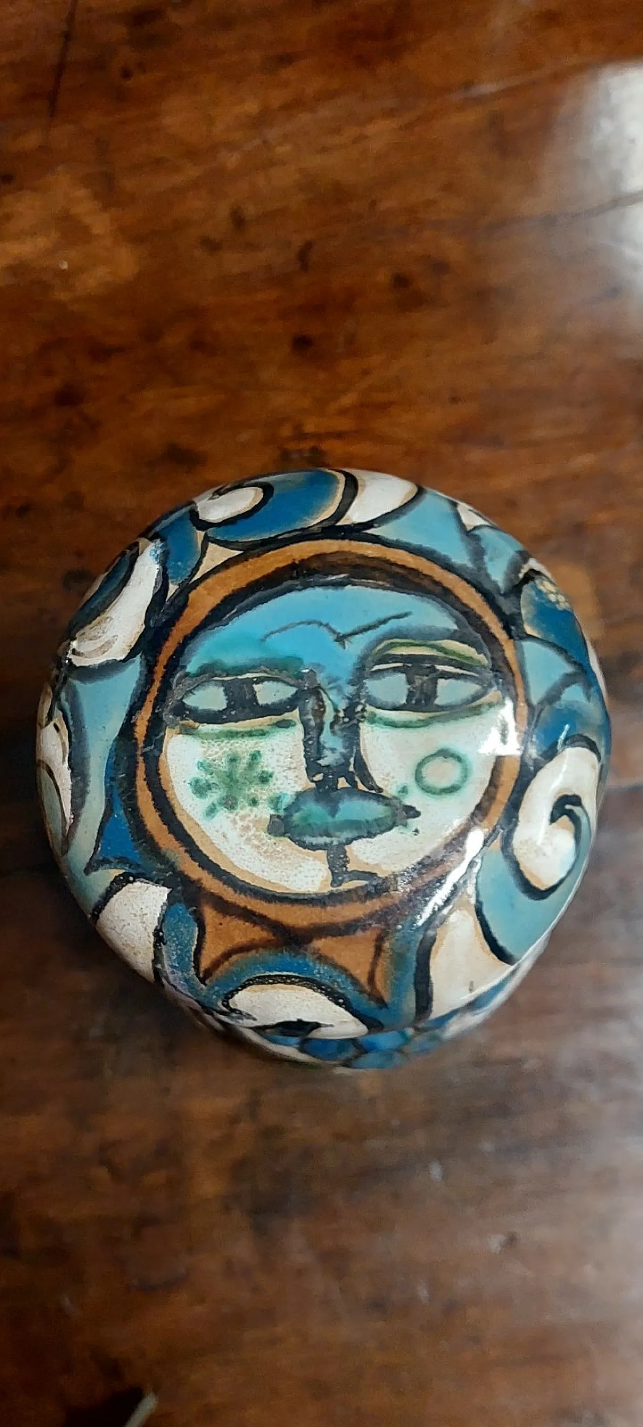 Schiavon Elio Herart, bottiglia scultura in ceramica smaltata, anni 70 4