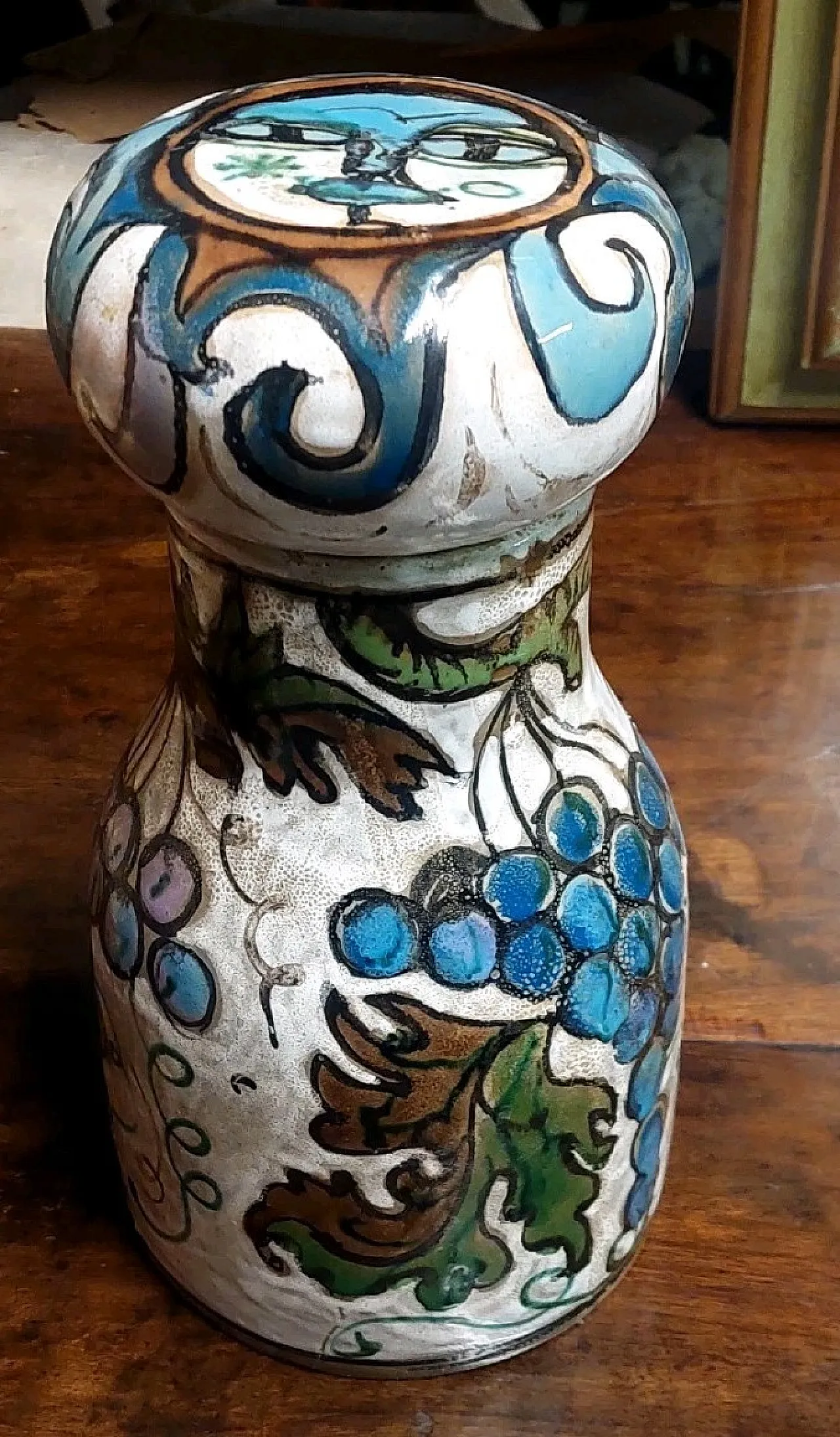 Schiavon Elio Herart, bottiglia scultura in ceramica smaltata, anni 70 7