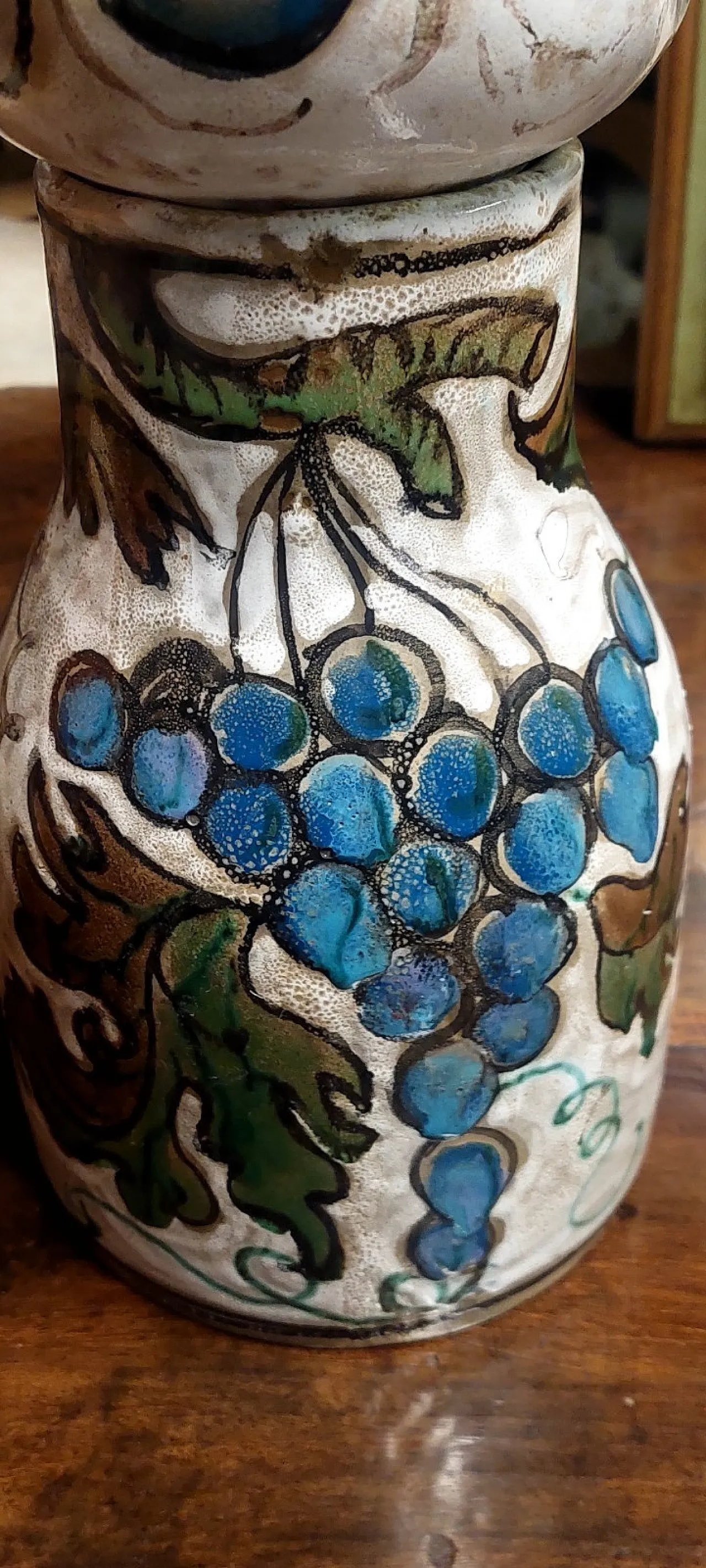 Schiavon Elio Herart, bottiglia scultura in ceramica smaltata, anni 70 9