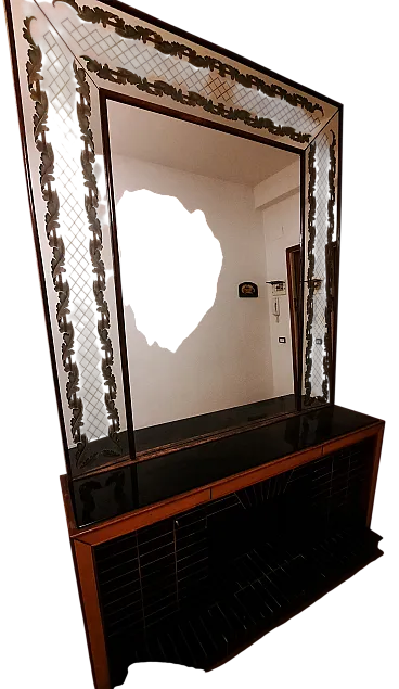 Mobile con specchiera di Luigi Brusotti, anni '40