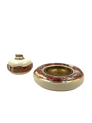 Smoking set by Tommaso Barbi for B Ceramiche, 70s