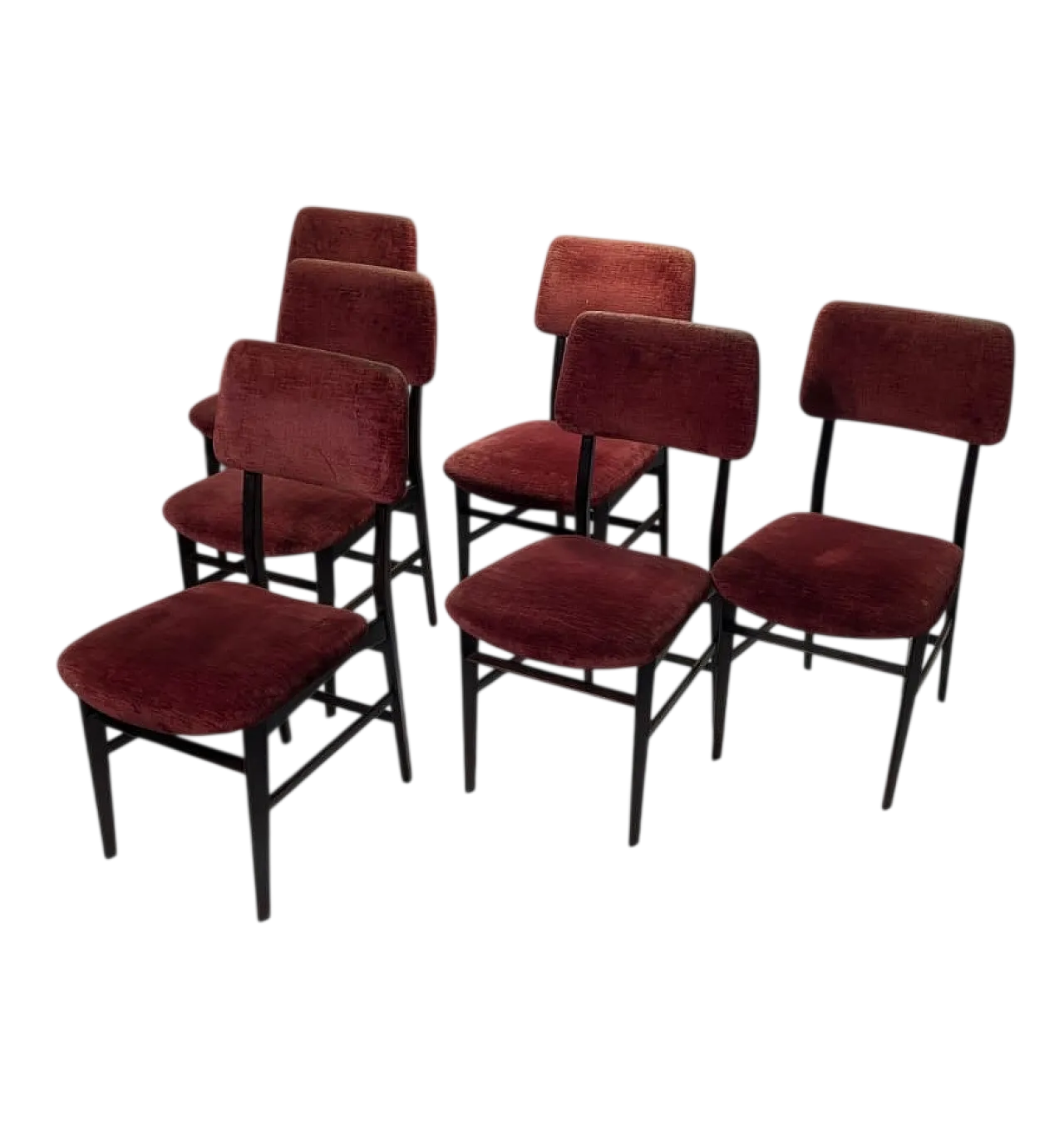 6 chairs by Vittorio Dassi, 50s 8