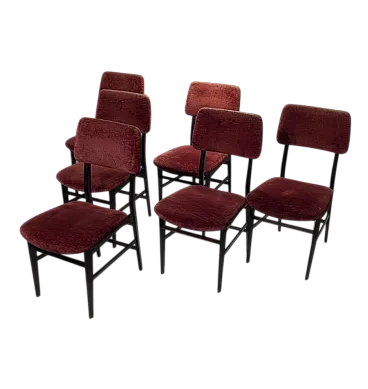 6 chairs by Vittorio Dassi, 50s