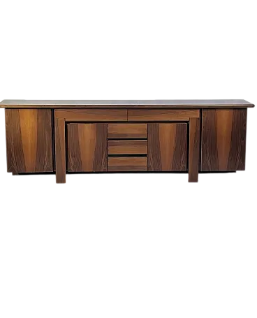 Walnut Sapporo Sideboard by Mario Marenco for Mobilgirgi, 70s