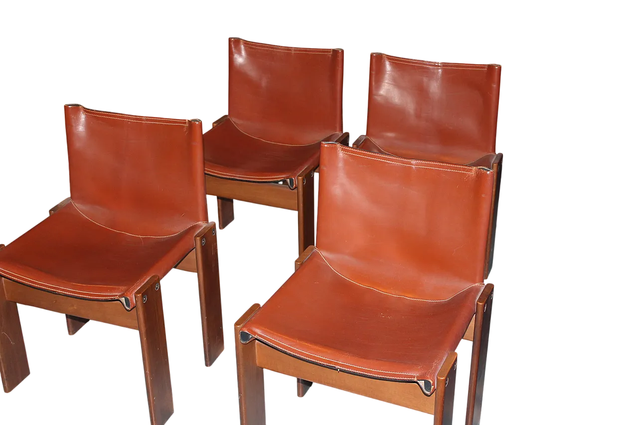 Sedie Monk di Afra Tobia Scarpa per Molteni, anni '70 5