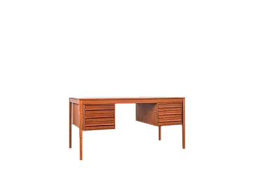 Mid-Century Teak Executive Desk by Torbjørn Afdal for Bruksbo, 1960s