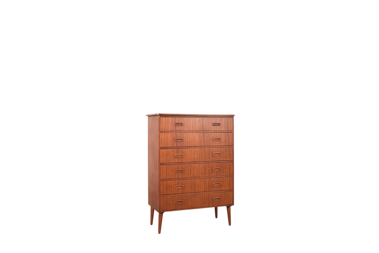 Mid-Century Danish Teak Chest of Drawers, 1960s 14