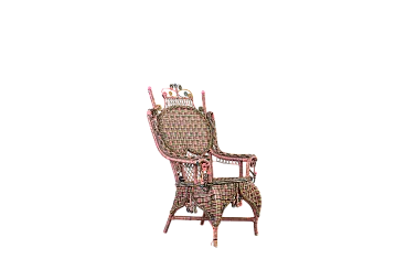 American Victorian Wicker Armchair from Heywood- Wakefield, 1910s