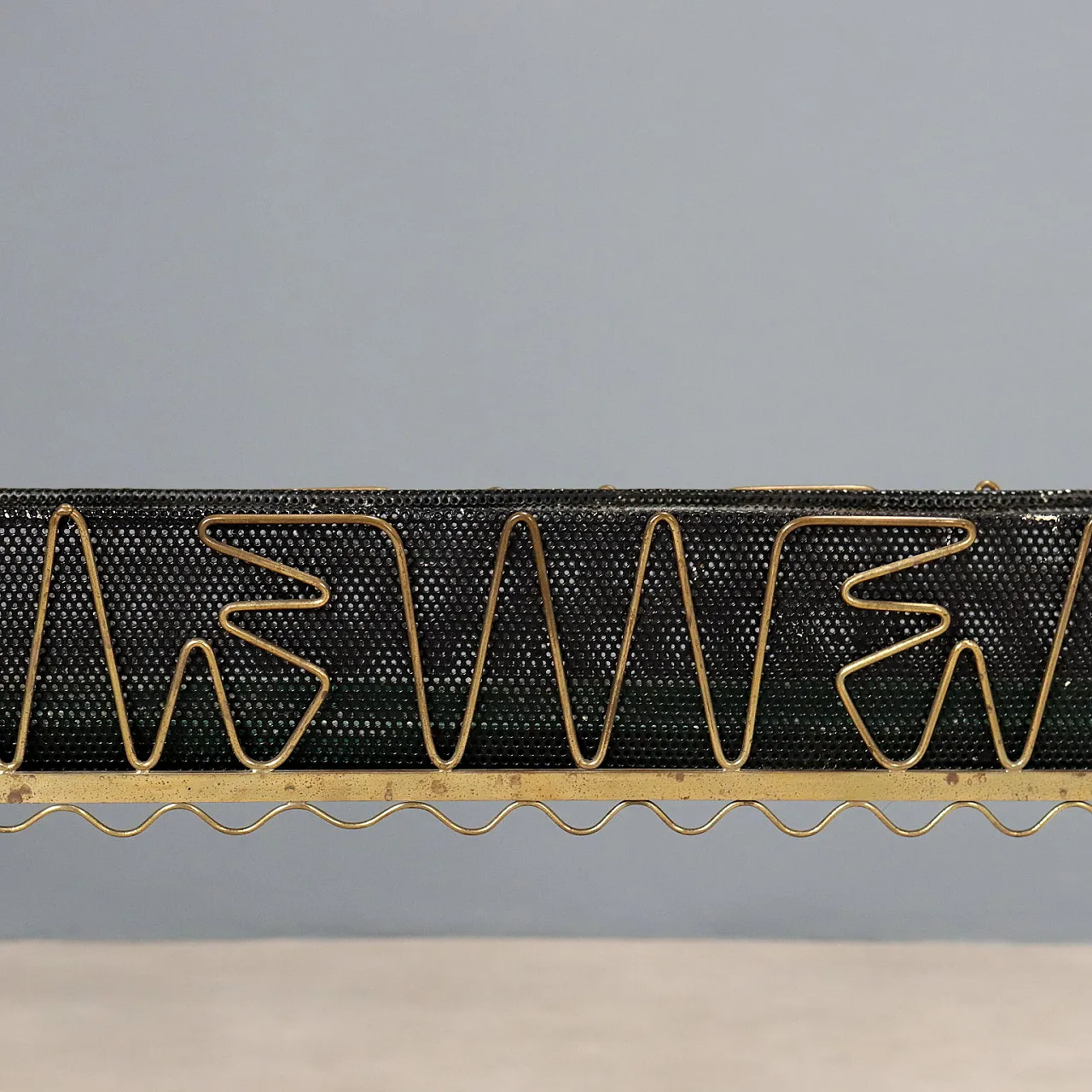 Brass and enameled sheet metal planter, 20th century 6