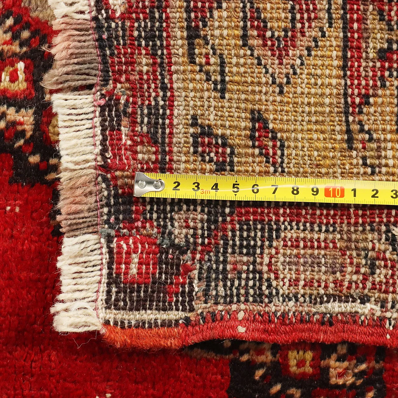 Tappeto anatolico in cotone e lana, nodo grosso, fatto a mano, '900 8