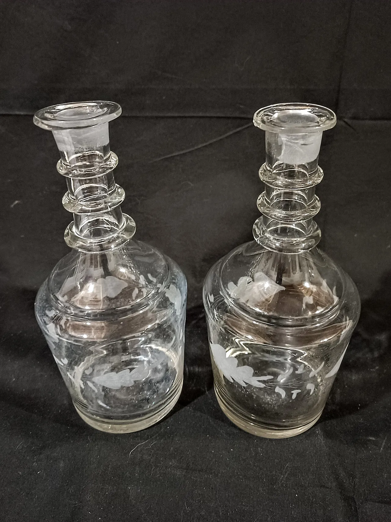 Coppia Bottiglie Decanter Inglesi Georgiane Giorgio III, 3