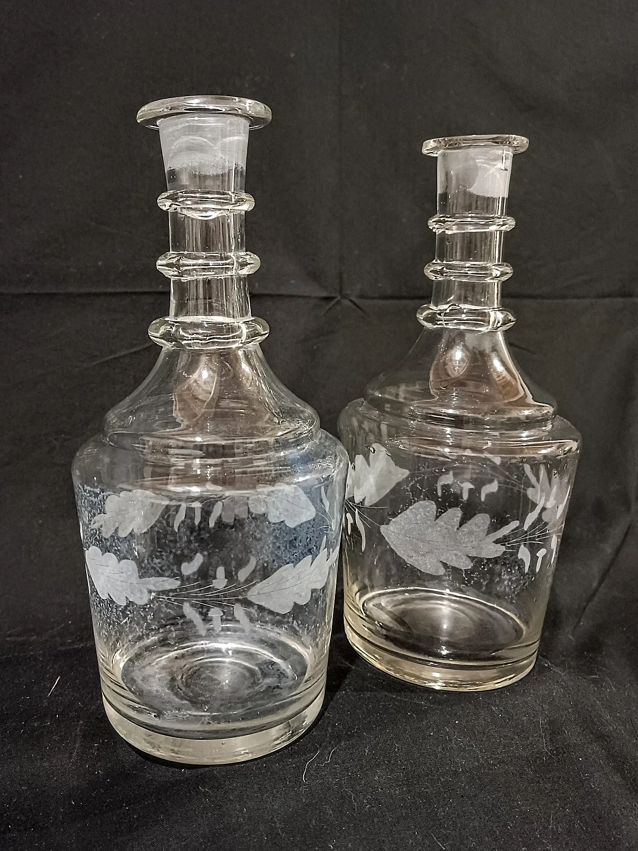 Coppia Bottiglie Decanter Inglesi Georgiane Giorgio III, 4