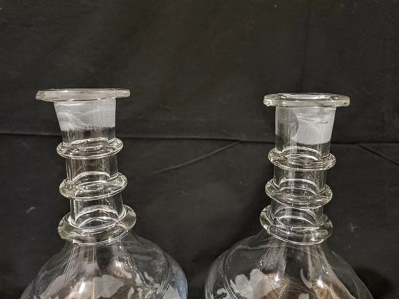 Coppia Bottiglie Decanter Inglesi Georgiane Giorgio III, 9