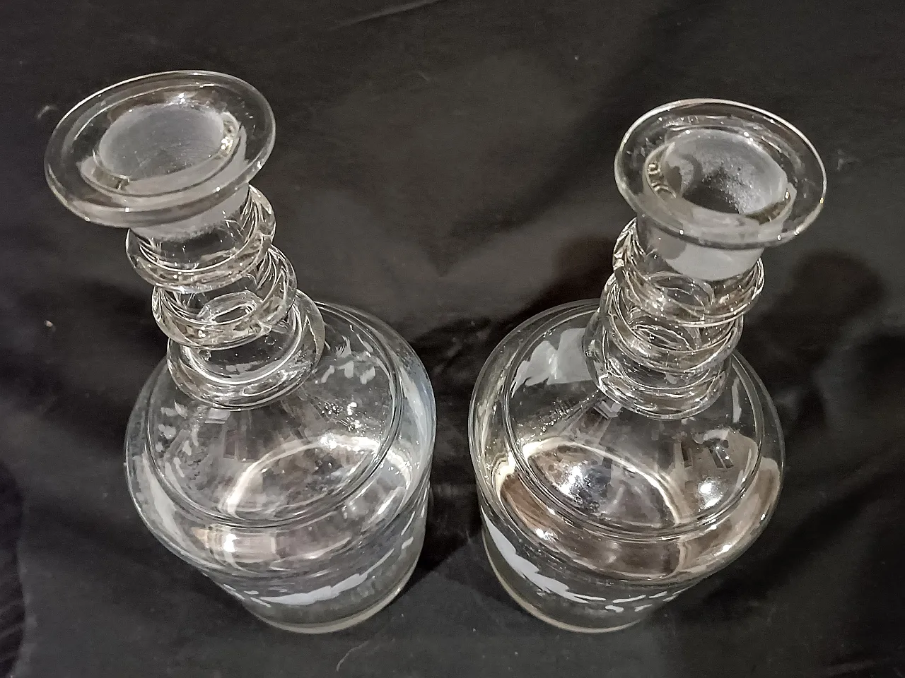 Coppia Bottiglie Decanter Inglesi Georgiane Giorgio III, 10