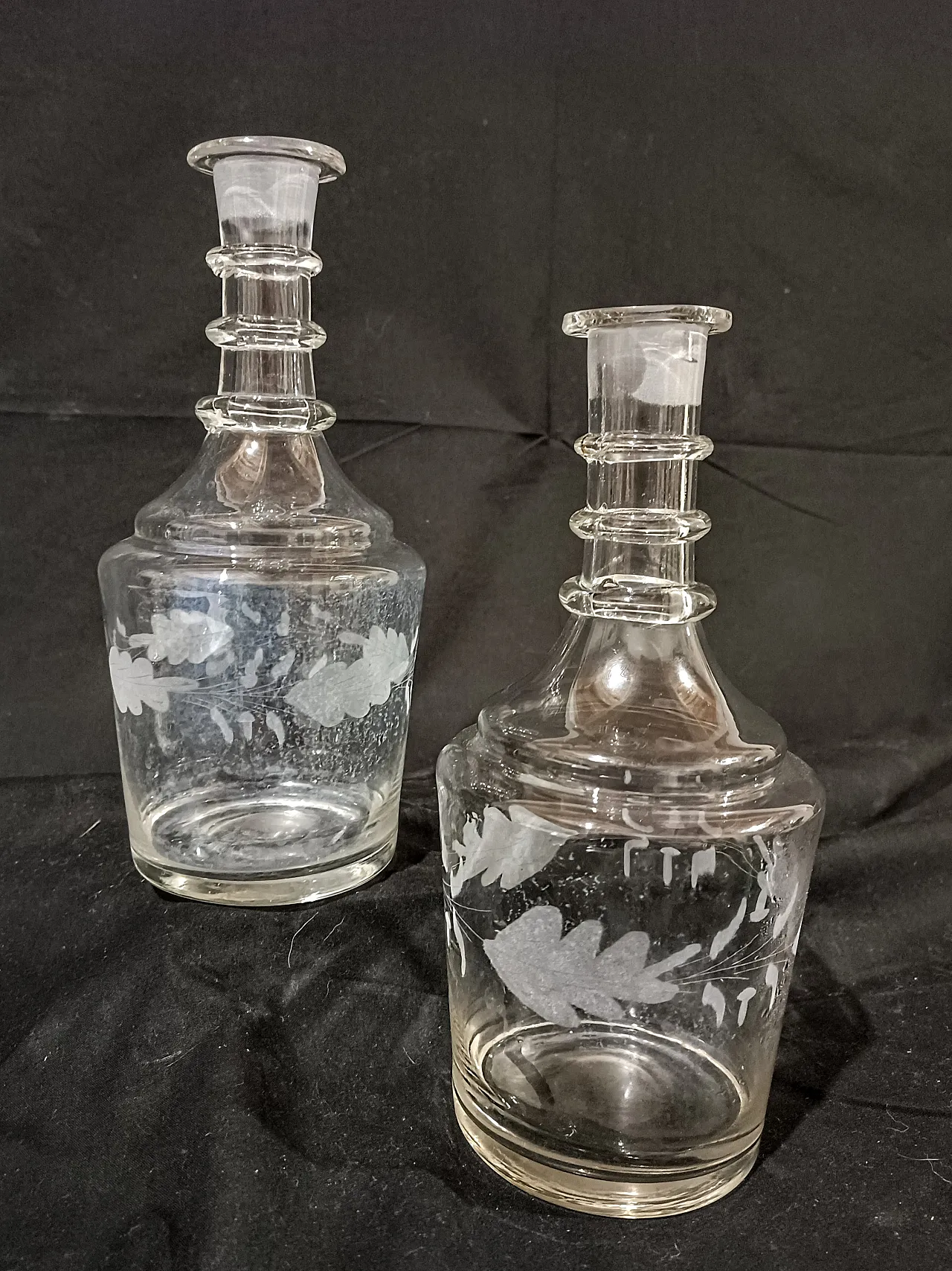 Coppia Bottiglie Decanter Inglesi Georgiane Giorgio III, 11