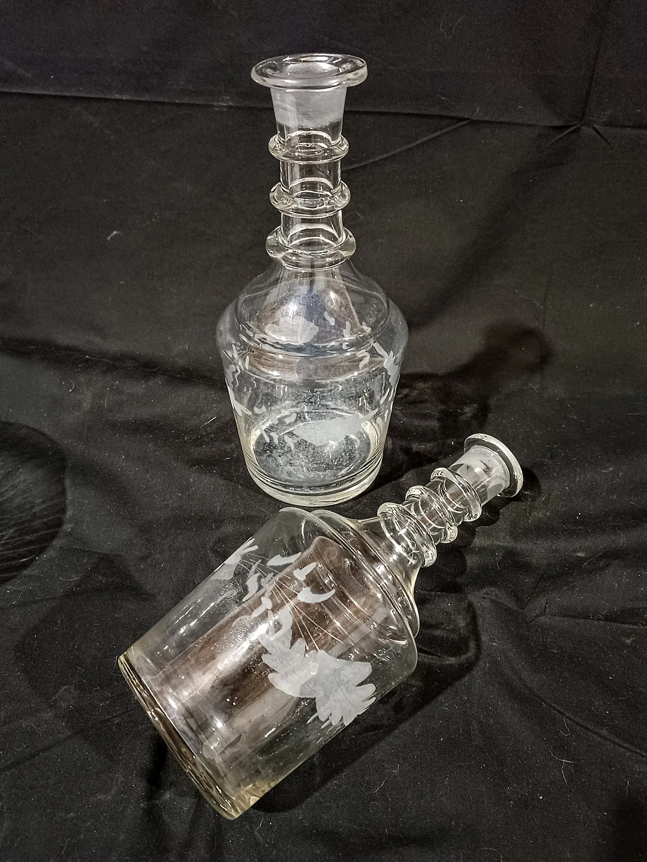 Coppia Bottiglie Decanter Inglesi Georgiane Giorgio III, 12